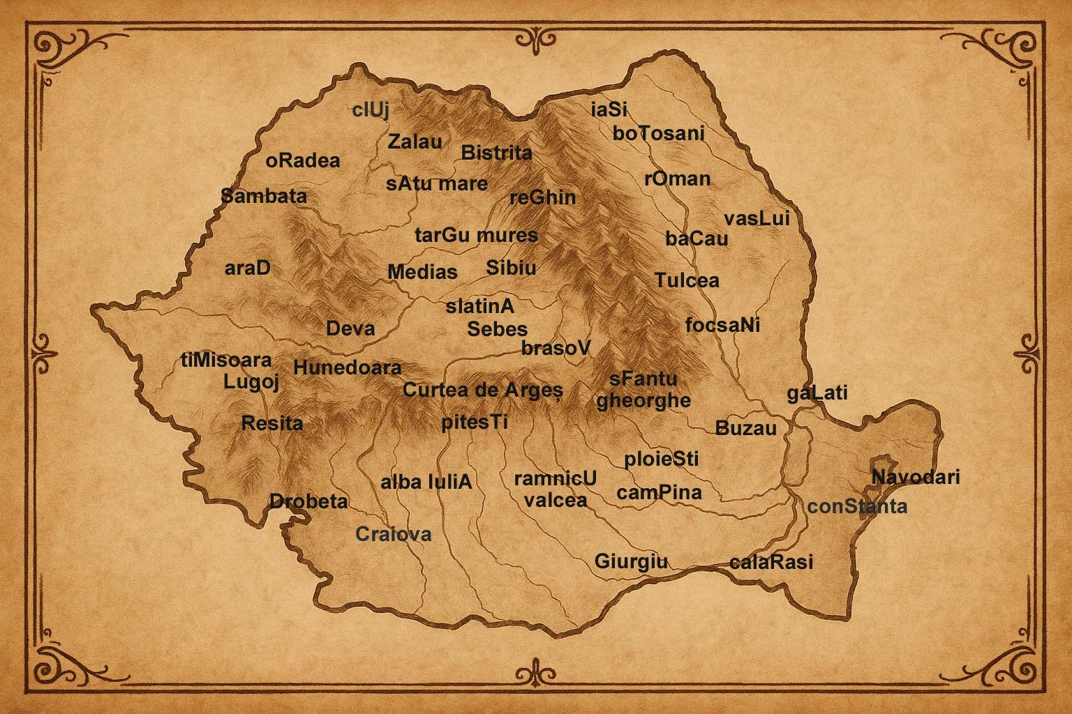 Carte interactive Roumanie